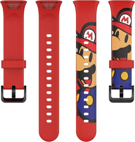 Vista 9 de Lijinlan Bandas de repuesto compatibles con Xiaomi Mi Band 7 Pro Strap mujeres hombres, impresión colorida linda piel floral suave flexible silicona
