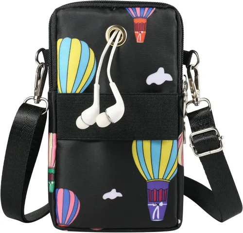 Vista 2 de Bolso cruzado pequeño para teléfono celular, bolso de hombro para brazalete, cartera para iPhone, Samsung y Google Pixel