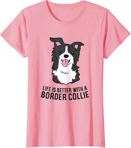 Vista 11 de Camiseta Border Collie Owner Life Is Better With a Border Collie Dog, Blanco, S