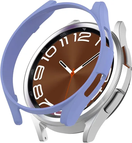 Vista 7 de Compatible con Samsung Galaxy Watch 6 Classic 1.772 pulgadas (1.850 in), carcasa rígida de policarbonato resistente a los impactos, a prueba de Negro