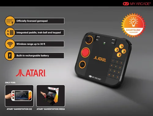 Vista 4 de My Arcade Gamestation Retro Gamepad: Atari Wireless Controller for Gamestation Go and Gamestation Mega