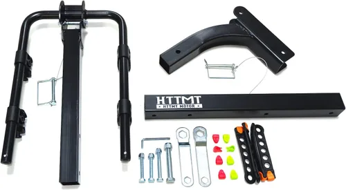 Vista 4 de Soporte de enganche para 2 portabicicletas con receptor de 2 pulgadas para coche, camión, SUV, transporte [P/N:ET-TOOL045-A-BLACK]