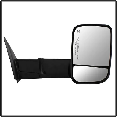 Vista 4 de ACANII - Para Dodge Ram 1500 2500 3500 2002-2008 [estilo 2009] Juego de espejos telescópicos de remolque con señal LED calentada
