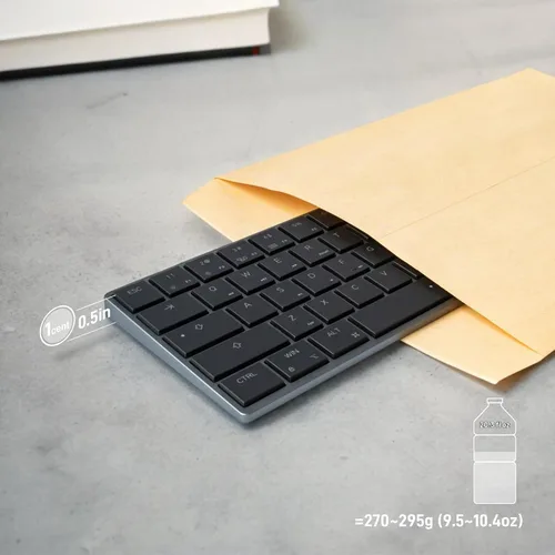 Vista 8 de BAROCCOMiSTEL AIRONE Teclado mecánico, diseño del 65%, interruptor Cherry MX ULP, retroiluminación RGB, cable USB-C, Windows/MacOS/iOS, soporte