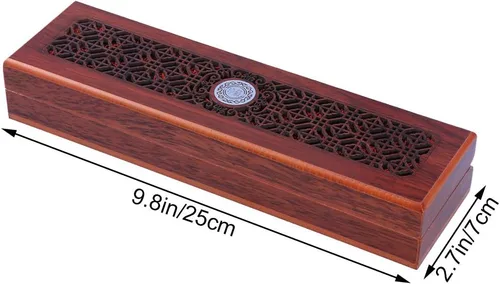 Vista 7 de Vosarea Organizador decorativo de caja de almacenamiento de regalo para joyería collar pulsera reloj delicada caja de madera para mujeres niñas