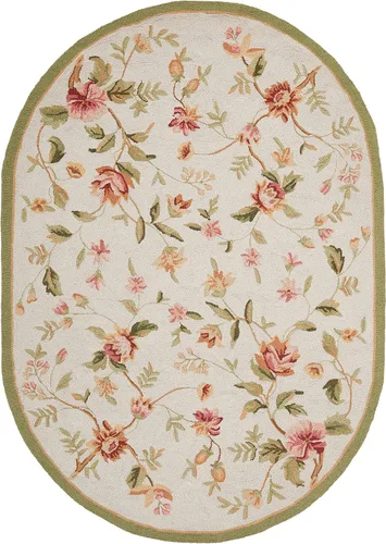 Vista 16 de SAFAVIEH Chelsea Collection - Alfombra decorativa de 1 pies 8 pulgadas x 2 pies 6 pulgadas, color negro, lana de campo francesa enganchada a mano