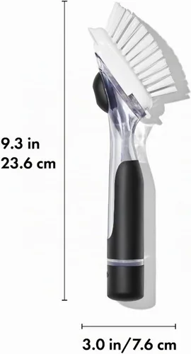 Vista 9 de OXO Good Grips - Cepillo dispensador de jabón con asa, cepillo para jabón