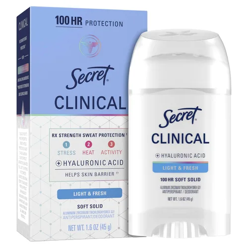 Vista 12 de Secret Fuerza Clínica Antitranspirante Desodorante para Mujer, Respuesta al Estrés, Protección contra el Sudor y Olor 3X, Protección 72 horas