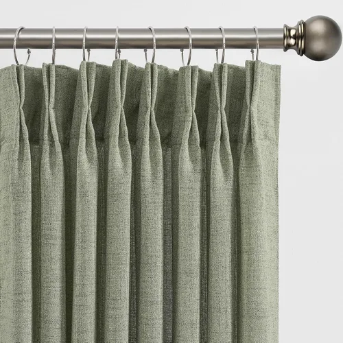 Vista 36 de RAIN CITY - Juego de 2 cortinas de 45 pulgadas de largo con plisado con pellizco, cortinas semitraslúcidas para dormitorio, cuarto de bebé