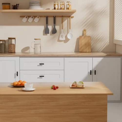 Vista 8 de LONTAN Paquete de 4 Pomos Negros para Gabinetes y Cajones Pomos de Gabinete de Cocina para Tocador Baño Moderno Herrajes Negros de Barra en T