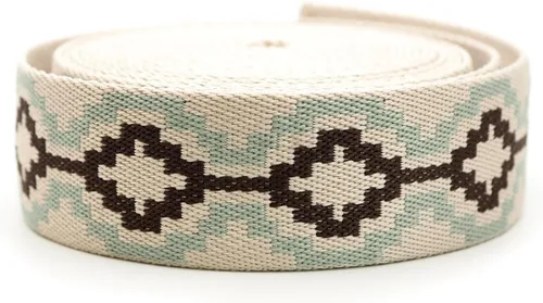 Vista 8 de CRAFTMEMORE Correa de poliéster de algodón estilo bohemio de 1.5 pulgadas, correas fuertes para artes, manualidades, correa de bolsa