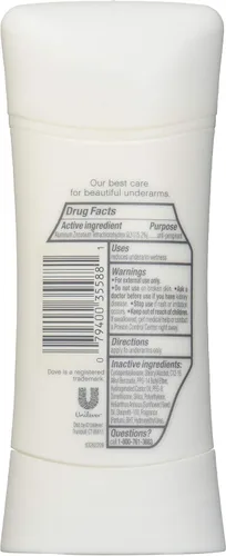 Vista 2 de Dove Advanced Care - Desodorante antitranspirante para piel sensible, 2.6 onzas, 12 por caja.