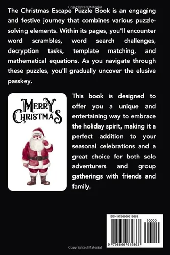 Vista 2 de Escape Puzzle Advent Calendar Countdown to Christmas with 24 Fun Challenges(1 Puzzle A Day) To Solve & Get Key