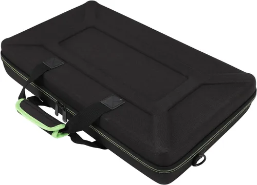 Vista 4 de Asixxsix Funda para controlador de DJ, EVA acolchada a prueba de arañazos con dos cremalleras de metal, funda rígida de EVA con compartimento