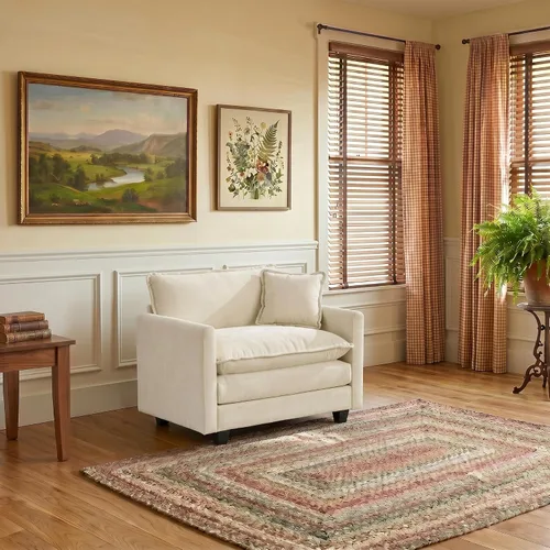 Vista 83 de Sofá modular modular de felpilla beige de 78 pulgadas para sala de estar, sofá modular de felpilla beige para sala de estar, sofás para sala