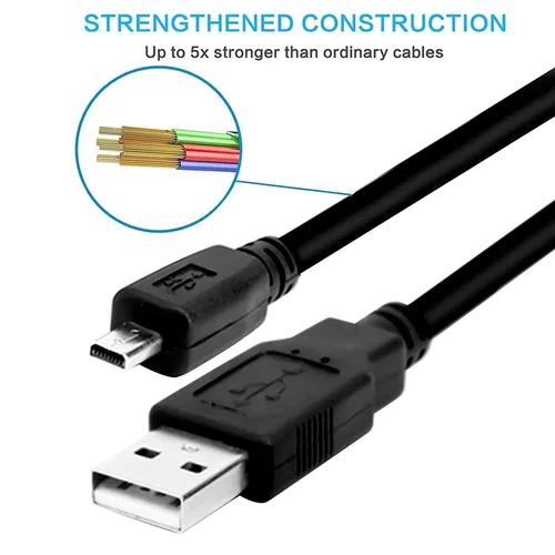 Vista 4 de Cable de carga de sincronización de datos de transferencia de cámara USB de repuesto para Nikon Coolpix A300, A10, A100, L29, L31, L32, UC-e16