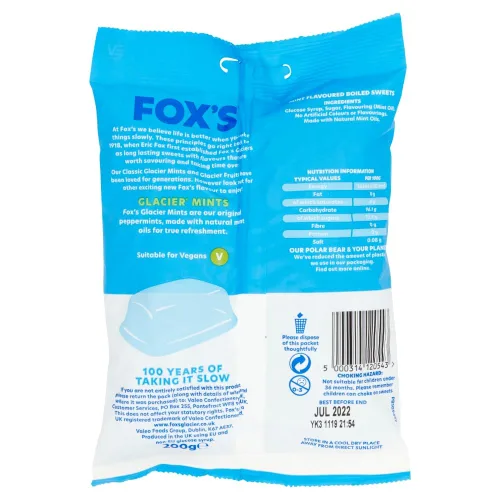 Vista 4 de Fox's Bolsa Glacier Mints 7.05 oz