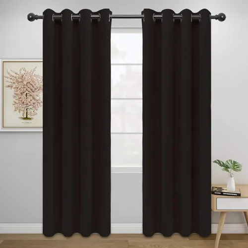 Vista 126 de Easy-Going - Cortinas opacas para dormitorio, aislamiento térmico sólido con ojales, cortinas de ventana para reducción de ruido, cortinas