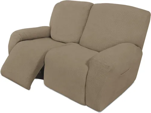 Vista 63 de Easy-Going Funda Elástica para Sofá Reclinable Cobertor de Sofá 4 Piezas Protector de Muebles Sofá Suave con Fondo Elástico Poliéster Spandex Tela