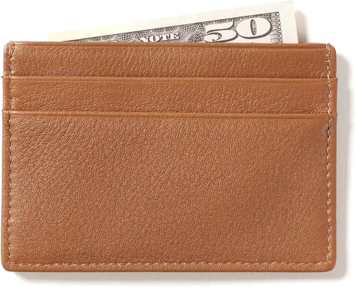 Vista 5 de Leatherology - Funda tipo cartera para tarjetas de crédito para hombre, cartera Rfid, talla única