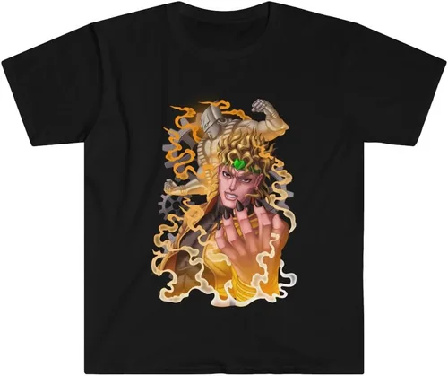 Vista 2 de T-SHIRT DIO BRANDO JOJO's BIZARRE ADVENTURE - Exclusive Short Sleeve Black JoJo Anime Tee