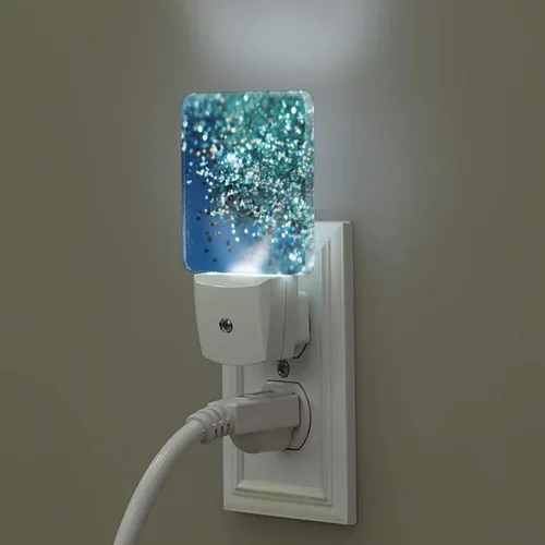 Vista 14 de Paquete de 2 luces LED de noche enchufables con preguntas matemáticas, luces nocturnas enchufables a la pared, lámpara de noche moderna con sensor