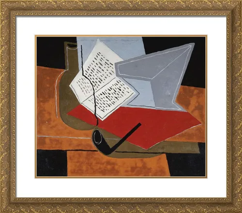 Vista 4 de ArtDirect Gris, Juan 23x20 Black Modern Framed Art Print Titled: Bowl and Book