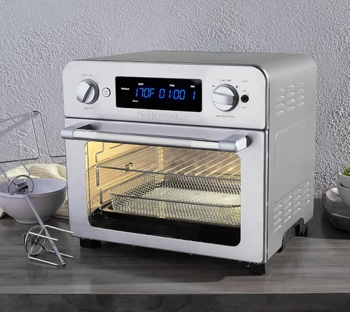 Vista 5 de Blue Jean Chef Horno tostador con freidora de aire digital de 23L (renovado)