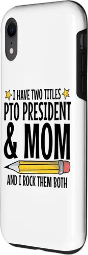 Vista 2 de iPhone XR Parent Teacher Organization PTO President Appreciation Case