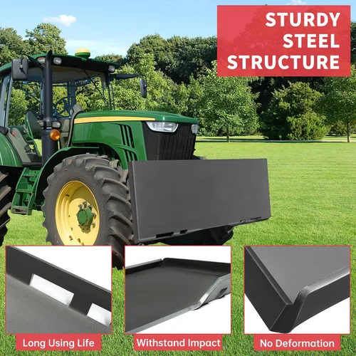 Vista 4 de Placa de montaje para minicargadora de 1/2" con enganche rápido, placa de cargadora compatible con Bobcat Kubota, con garantía de un año