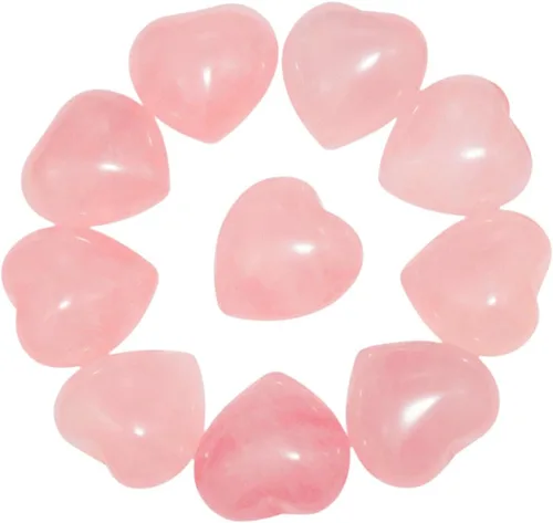 Vista 6 de mookaitedecor Cristales curativos opalita corazón amor preocupación palma piedra reiki equilibrio 0.5 pulgadas, paquete de 12, Opalita, opalita