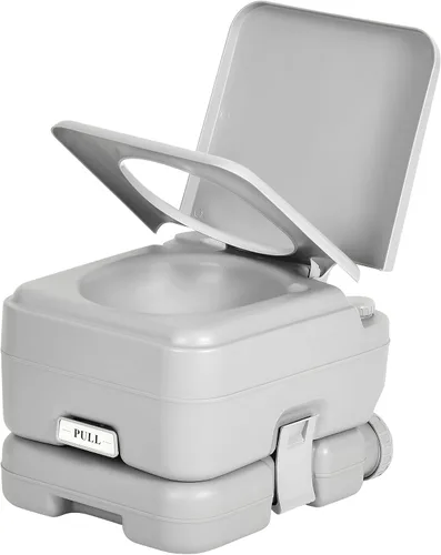 Vista 10 de YITAMOTOR Baño portátil de 6.34 galones para acampar con colección de papel Gris