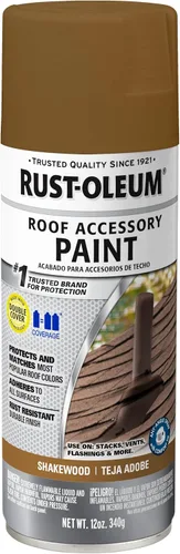 Vista 18 de Rust-Oleum 302125 Pintura en aerosol para recubrimiento de accesorios de techado, 12 onzas, Espresso Shake Batido Espresso