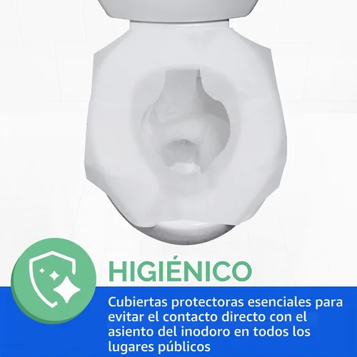 Vista 4 de Reli. Fundas de asiento de inodoro (2000 piezas, 8 paquetes de 250) desechables Disposable Toilet Seat Cover 14x16" (Half-Fold) Paper Liners for