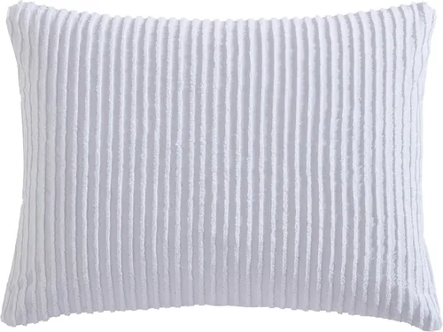 Vista 23 de Beatrice Home Fashions Colcha de chenilla Channel, King, color azul