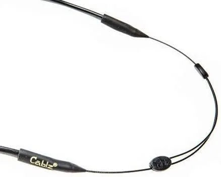 Vista 2 de Cablz Zipz Adjustable Eyewear Retainer Adjustable, Lightweight, Low Profile, Off-The-Neck Eyewear Retainer Strap Black