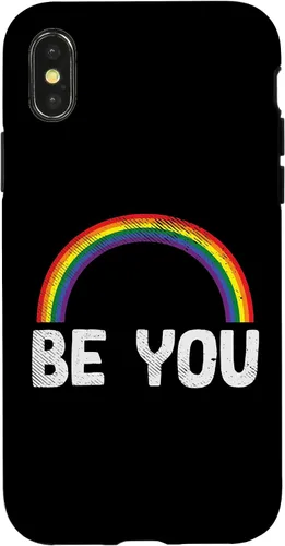 Vista 5 de Rainbow You Be LGBT Pride Flag Lesbian Gay Bi Trans Gift Case for iPhone 17