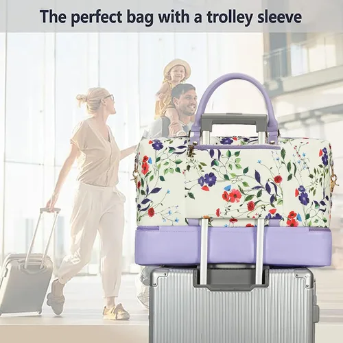 Vista 3 de Weekender Overnight - Bolsa de viaje de gran tamaño para hombres y mujeres