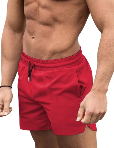 Vista 24 de COOFANDY Men's Swim Trunks Quick Dry Board Shorts Swimwear Bathing Suit Un negro