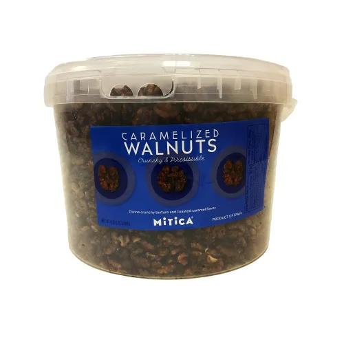 Vista 2 de Nueces caramelizadas, tina 8.38 libras