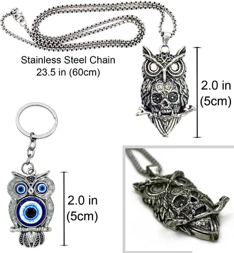 Vista 4 de Juego de 8 pulseras de cuero punk para hombres y mujeres, 6 puños trenzados de poliuretano, collar y llavero, ajustable, apilable