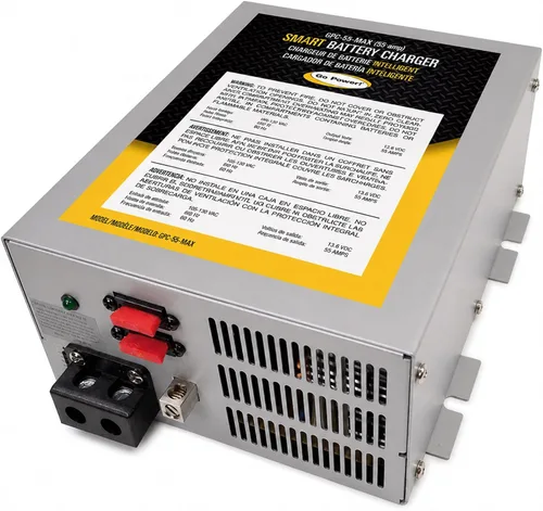 Vista 10 de Go Power GPC-45-MAX Convertidor/cargador de batería de 3 etapas de 45 amperios, diseño compacto, certificación UL, incluye enchufe macho de 15