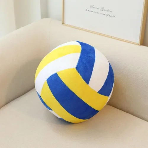 Vista 7 de XIYUAN Almohada de felpa de baloncesto de fútbol de 8.6 pulgadas, juguetes de peluche de pelota de fútbol suave, almohada deportiva esponjosa