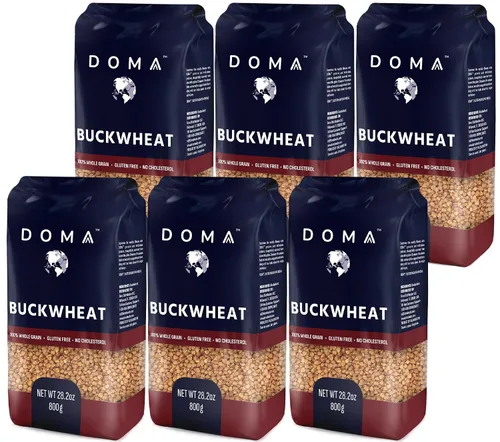 Vista 11 de DOMA Granos de trigo sarraceno tostados de 1.76 libras (1 x 1.76 libras, 18 porciones) sin gluten, grano entero prémium para gachas, kasha