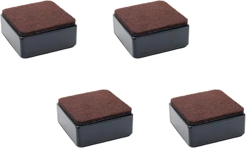 Vista 13 de Elevadores autoadhesivos de 2 pulgadas para cama y muebles, elevadores de acero para muebles o camas pesados, elevadores de mesa, redondos