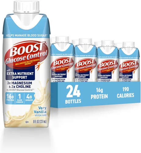 Vista 8 de Boost, Botella de plástico control de glucosa de 8 onzas líquidas (24 unidades)