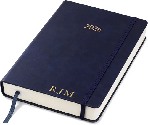 Vista 22 de Wykeham's Agenda diaria ejecutiva 2026 – Días festivos y formato – Personalización disponible (marrón, 6 x 4.5 pulgadas)