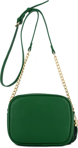 Vista 4 de Bolso cruzado pequeño con borla y correa de cadena, bolso pequeño para mujer