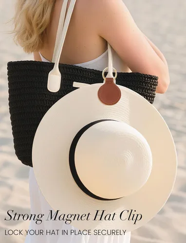 Vista 68 de Niveaya Clip magnético para sombrero para viajar en la bolsa, gancho de almacenamiento magnético, accesorio esencial de viaje de vacaciones