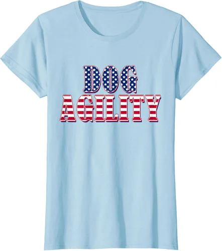 Vista 17 de Dog Agility American Flag - Camiseta de agilidad para perros, Negro